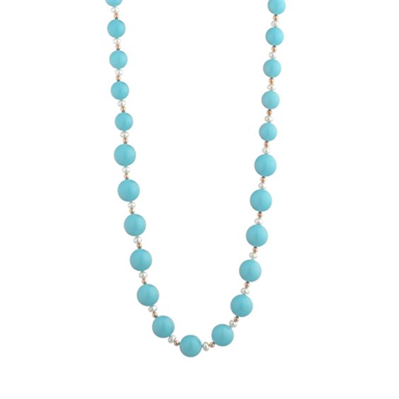 Collar Glamour Mujer in Plata Perla LGNK576 - LGNK576